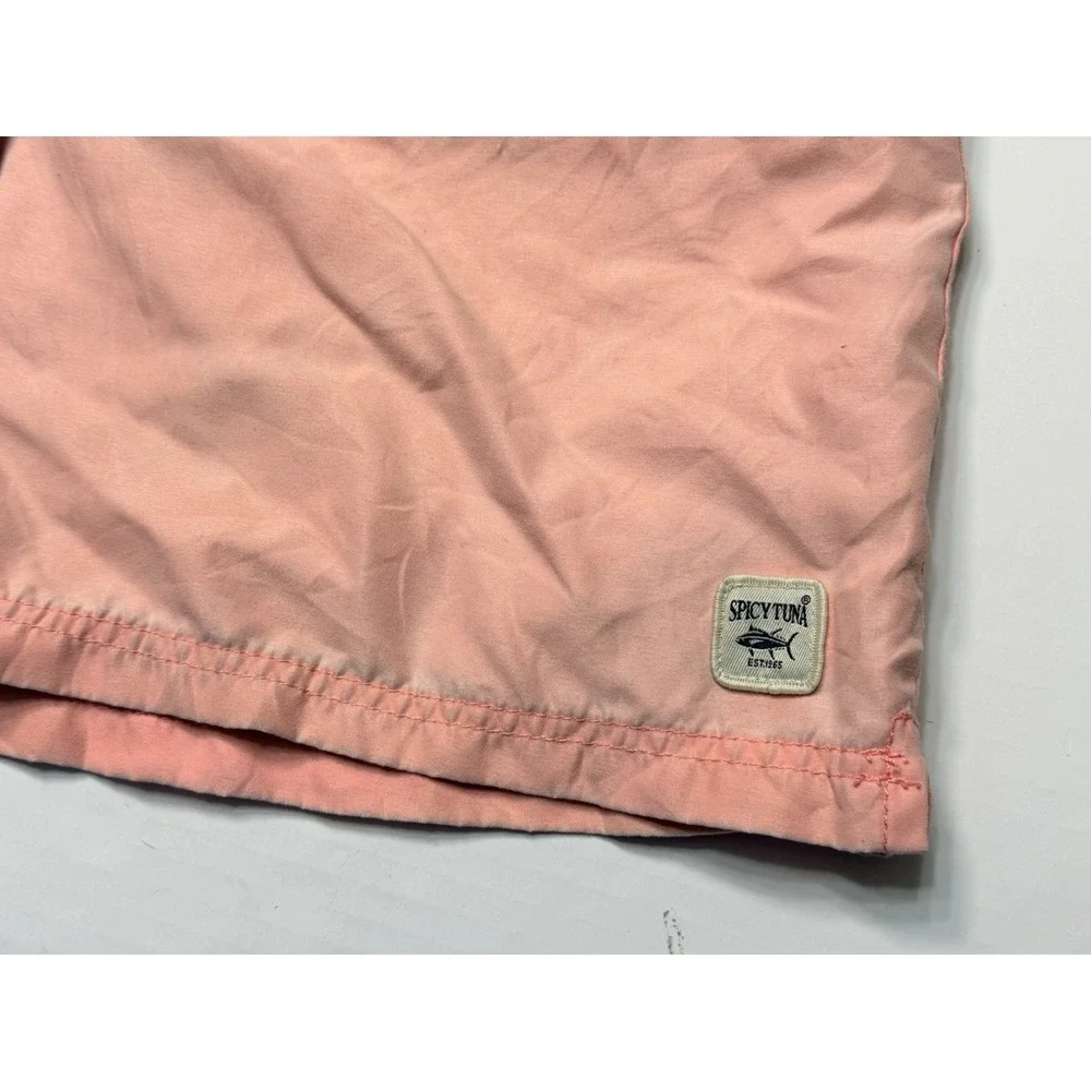 Spicy Tuna Swim Trunks Mens XL‎ Pink 6